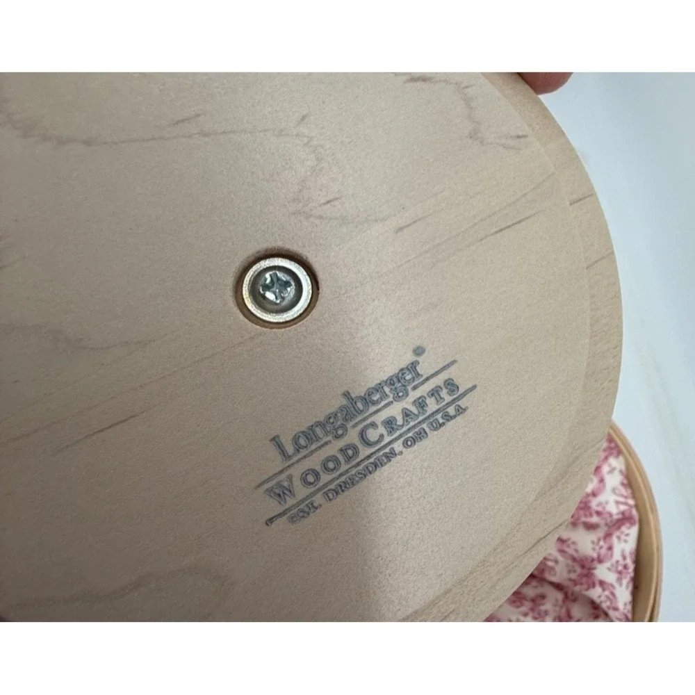 Longaberger American Cancer Society Hope Basket Pink Ribbon‎ Lid Protector Liner